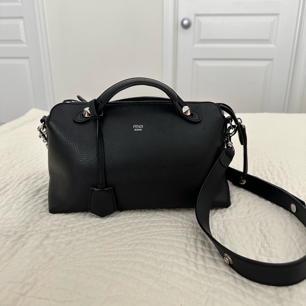 Fendi By The Way Small Black Leather Women's Bag